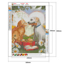 Mosaic Decor Full Drill Diamond Painting DIY Bead Art (WX686 Bone Dog) A