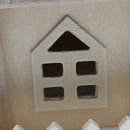 Wooden Bird House Perches Log Cabin for Outdoor / Indoor Hanging Decoration