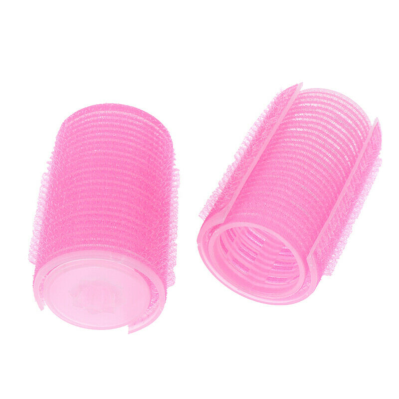 2Pcs DIY Hair Rollers Curlers Self Grip Holding Rollers Hairdressing CurlersBX