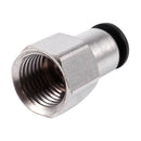 10 Pcs 1/4" PT Female Thread 6mm Push In Joint Pneumatic Quick Fittings U3X8