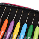 16x Crochet Hook Yarn Alu Knitting Needles Set Kit with Box Tool Multi  DYJ