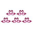 5x Glitter Flamingo Sunglasses Party Glasses Fancy Dress Up Costume Supplies