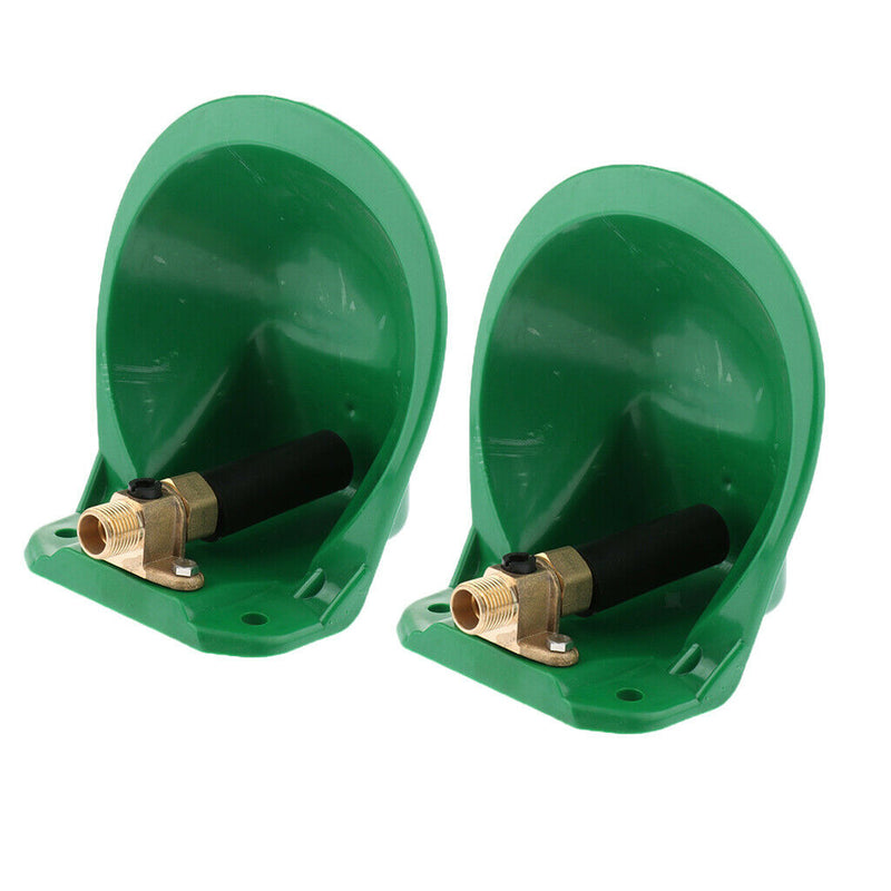 Automatic Farm Grade Plastic Stock Waterer Horse Cattle Goat Sheep Dog - 2 Pack