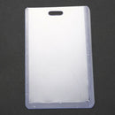 Vertical Business ID Badge Card Holder, 10 Pcs, Gray Clear M3K8