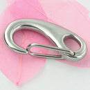 2pcs D Shape Carabiner Spring Snap Hook Keyring For Traveling Hiking Camping
