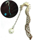 1XLuminous Night Dragon Bookmark Label Read MakerFeatherBook StationerySilver SE