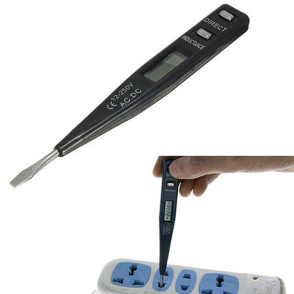 1PCS LCD Digital AC/DC Voltage Detector Continuity Tester Pen 12-240V n lxJ Gn