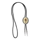 Glow In The Dark Tribal Leather Bolo Tie Western Cowboy Cowgirls Jewelry