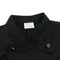 Black Chef Waiter Double-breasted Coat Uniform Long Sleeve Jacket Clothes XL