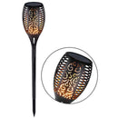 1pcs Solar Powered 3 Modes Streetlight LED Flame Garden Lamp Torch Lights