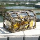 Plastic Money Container Storage Box Transparent Pirate Toys  Pirate Treasure Hn