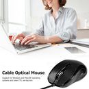 3 Buttons Optical Scrolls Wired Mouse USB Mice For PC Laptop Desktops Smart TV