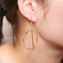 Trendy Simple Dangle Round Drop Earrings for Party Girls Jewelry For Women  R1S7