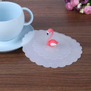 Transparent Bird Dust Proof Silicone Glass Cup Cover Suction Seal Lid Cap