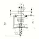 New Replacement 1.75mm Water-cooled V6  0.4 Single Extruder Head Assembly
