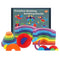 Geometric Shape Kids Wooden Rainbow Stack Building Blocks Educational Toys