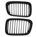 2pcs Matte Black Front Kidney Grill Grilles for BMW E46 98-01 318i 320i