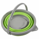 Collapsible Folding Pop-Up 5L Buckets Lids Green Camping NEW Colour:Green