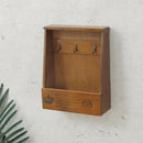Retro Wall Mounted Key Holder House Hooks Box Wooden Case Storage Cabinet Ra Hn