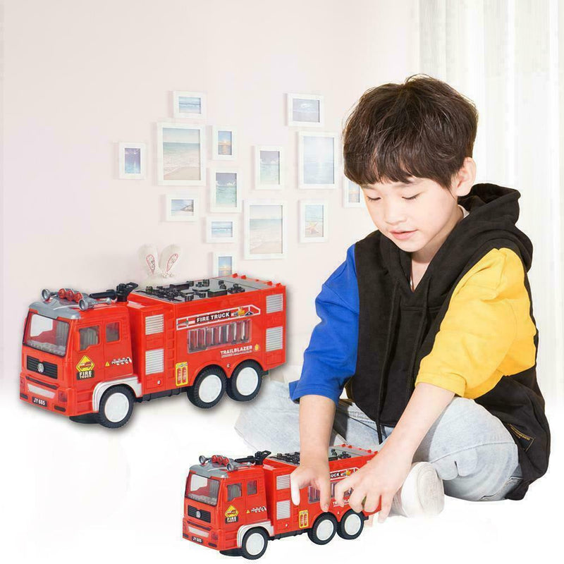 Electric Fire Engine Truck Car Siren Sound LED Lights Children Xmas Gift To T3K4