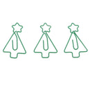 12pcs Xmas Tree Metal Bookmarks Office Book File Documents Paper Card Clip