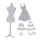 1 Set Metal Cutting Dies Steel Checkroom Template Embossing Folder Stencil