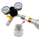 Soda Stream Cylinder Adapter Converter to W21.8 Aquarium Homebrew Beer Tank Hn