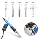 Electric Soldering Iron Gun Adjustable Temperature 60W Welding Set Tool Kit 110V