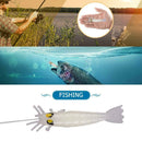 10pcs/bag Luminous Soft Shrimps Fishing Lures Artificial Baits Silica Gel