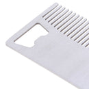 Portable Stainless Steel Beard Mustache Hair Beard Care Comb With Bottle OpeneME