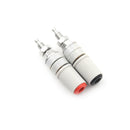 2pcs M5 Type High Current 4mm Female Banana Jack Socket Test Binding Post 30A TO