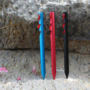 10Pcs Aluminum Alloy Tent Pegs Nails With Rope Lightweight Outdoor Camping