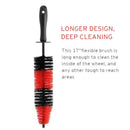 Car Tire Cleaning Brush Wheel Brush Rim Detail Brush 17inch Long Soft Brush