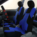 4pcs Car Seat Covers Tire Track Style Auto Styling Seat Protector (Blue)