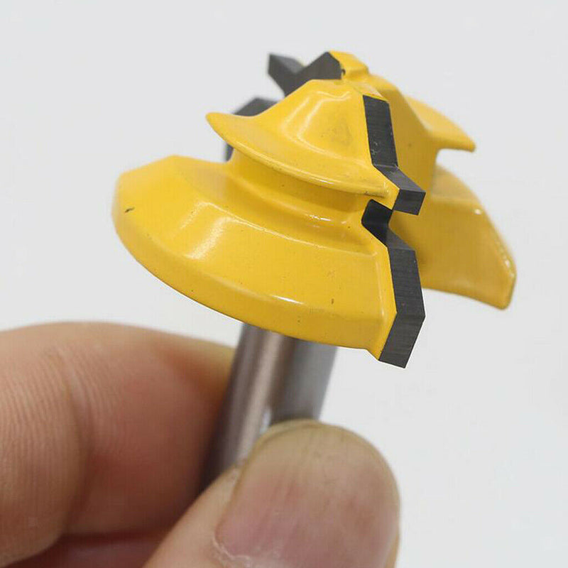 8mm Shank x 1-3/8'' Lock Miter Router Bit 45 Degree Woodworking Cutter Tool,