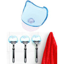 Shaver Toothbrush Holder Washroom Wall Bathroom ToolsSuction Cup Hook RazorSA3C
