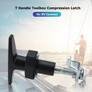 Hand Operated T Handle Toolbox Compression Latch with 2 Keys for RV Caravan