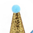2Pcs Shiny Dog Cat Birthday Hat Party Costume Headwear Accessory For Puppy Pet
