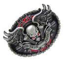 Men Western Cowboy Skeleton Head Belt Buckle Belt Buckle New 3.5 X 2.6in