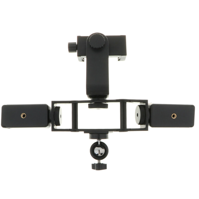 Universal Multi-function Phone Clamp Three-position Rotating Tripod PTZ Base