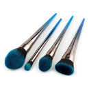 7 Gradient Blue Black Diamond Handle Makeup Brush Set Diamond Shaped Flame  G2G2