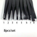 8X ESD Anti-static Tweezers Set Maintenance Repair Stainless Steel Tools Kit US-