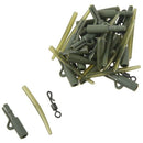 40pc Carp Fishing End Tackle lead clips Quick Change swivels Anti Tangle Sl T4V8