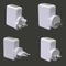 Compact DC 5V 2.1A 4 Ports USB Home Travel Wall Charger AC Adapter 4 Plugs Hot
