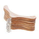 10 Wooden Coat Hangers Suit Trouser Garments Clothes Coat Hanger Bar Wardrobe