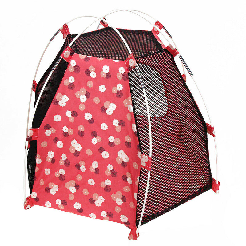 Portable Foldable Cute Dots Pet Tent Breathable Outdoor Indoor Puppy Tents