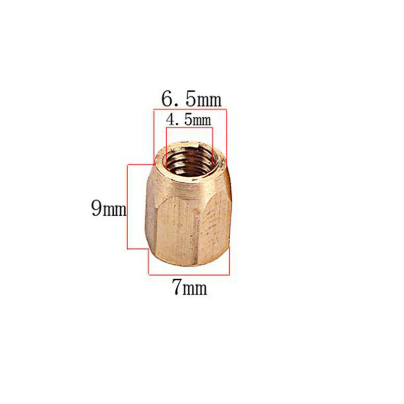 5 Pieces Brass Guitar Truss Rod Nut for Electric Guitar Bass Parts Stringed