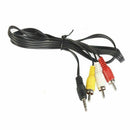3.5MM Jack to 3RCA Male Plug Adapter Audio Wire Cord Converter Video AV Cable CP
