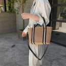 Casual Wild Shoulder Beach Bag Rattan Beach Straw Bag Messenger Bag