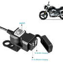 Dual USB 9-90V Waterproof Motorbike Handlebar Charger Adapter Power SupplyB Hn